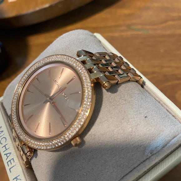 Like new Michael Kors rose gold watch with box and care instructions included. - Picture 11 of 14